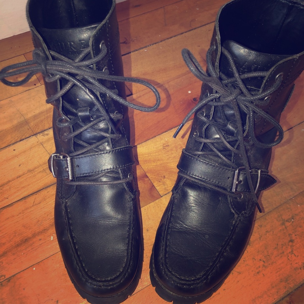 Lauren Ralph Lauren strapped boots